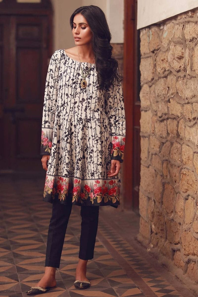 Khaadi Winter Collection 2017 – KJ17609 White 2Pc