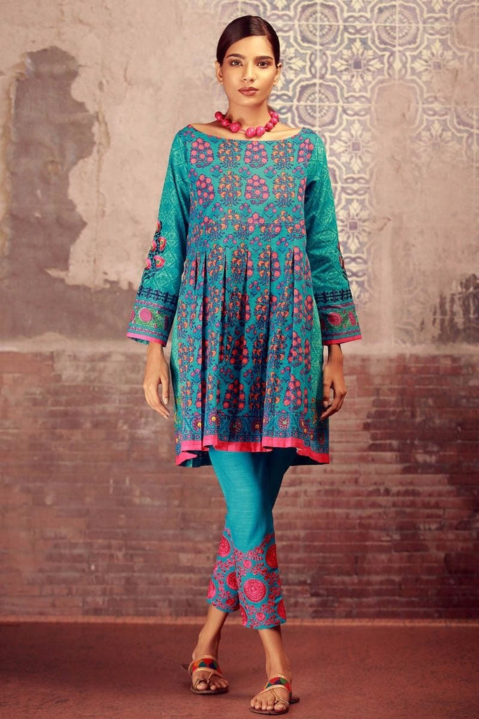 Khaadi Winter Collection 2017 – KN17602 Blue 2Pc