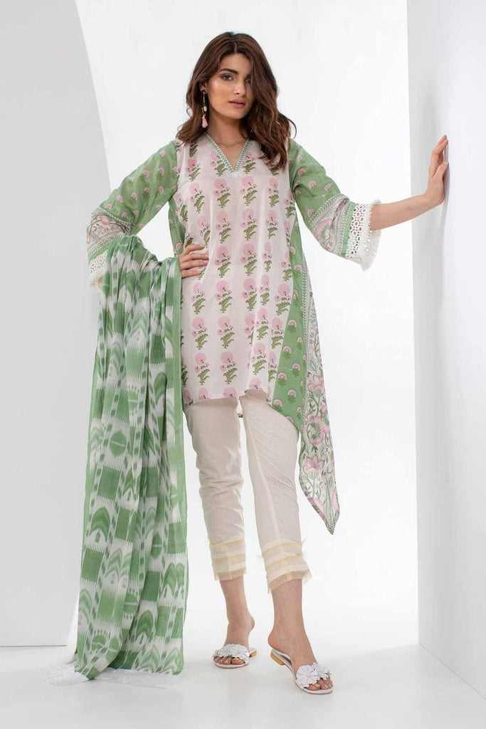 Khaadi Mid Summer Lawn Collection 2018 – L18307 Green 2Pc