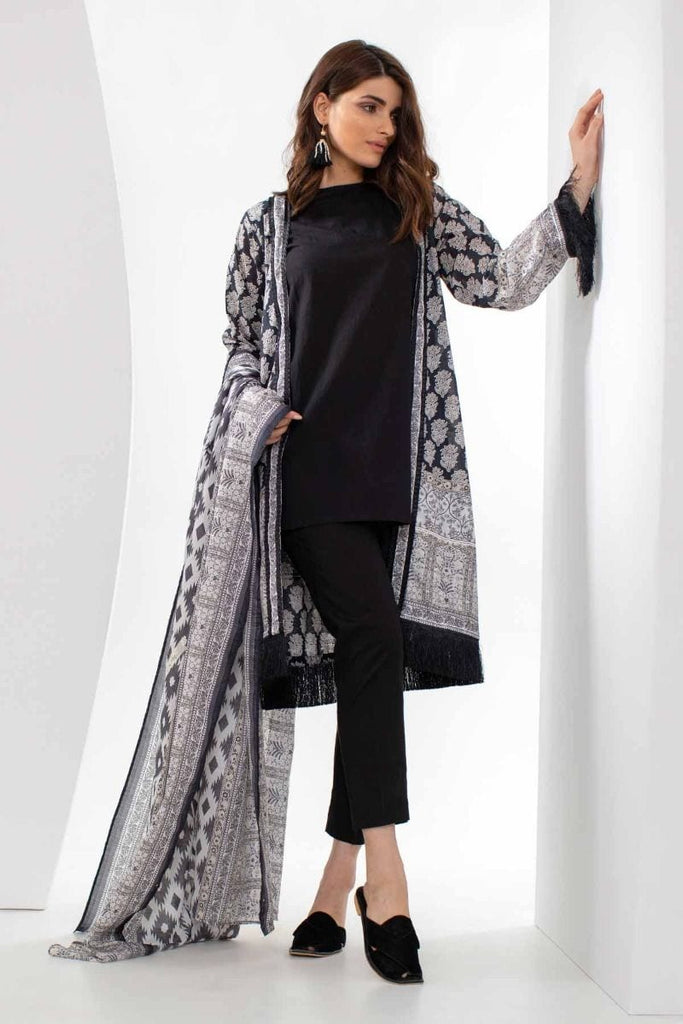 Khaadi Mid Summer Lawn Collection 2018 – L18309 Black 2Pc