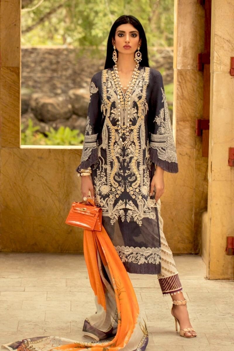 Buy Pakistani Suit Sana Safinaz Luxury Lawn Collection 2020, 55% OFF