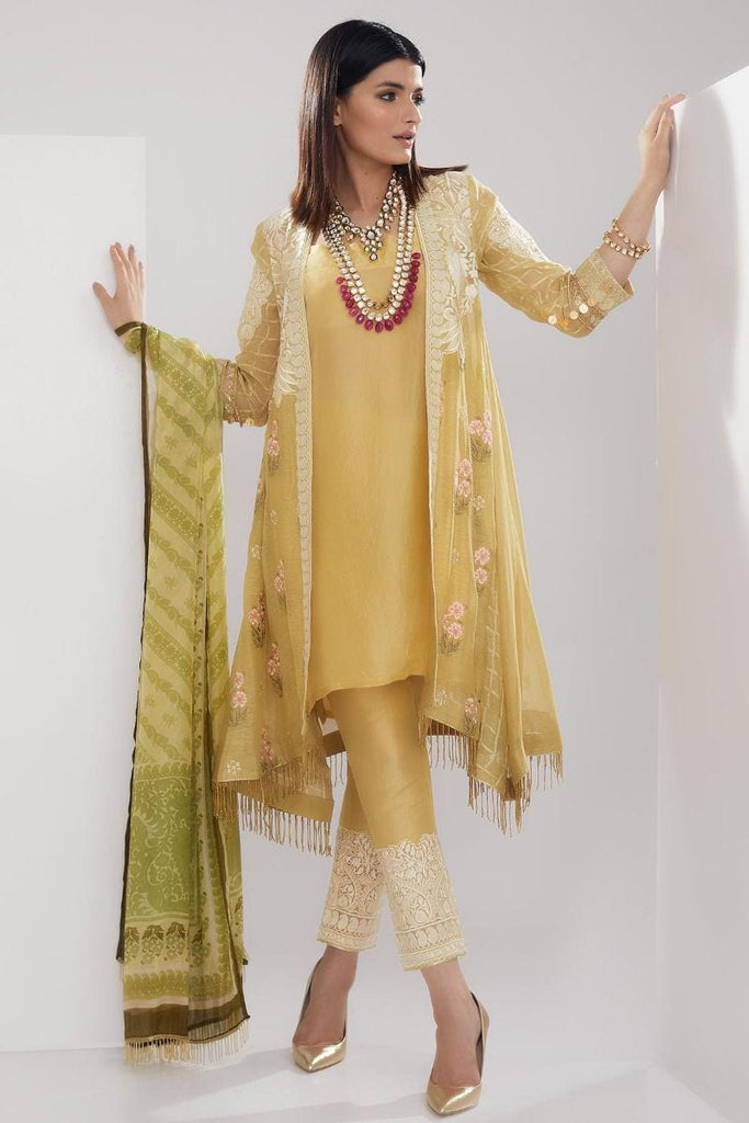 Khaadi Luxury Collection 2018 – LCC18204 Yellow