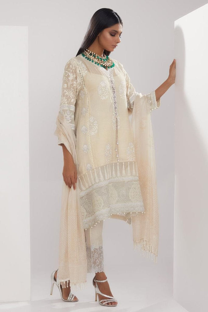 Khaadi Luxury Collection 2018 – LCC18206 Off White