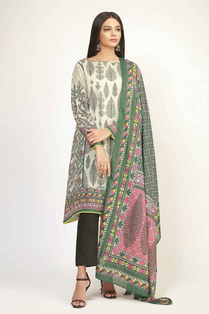 Khaadi The Tale of Spring Lawn Collection 2019 – LF19103 Green 2Pc