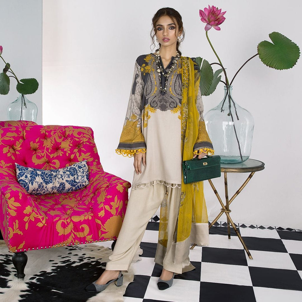 Sana Safinaz Muzlin Winter Collection 2018 – 13A