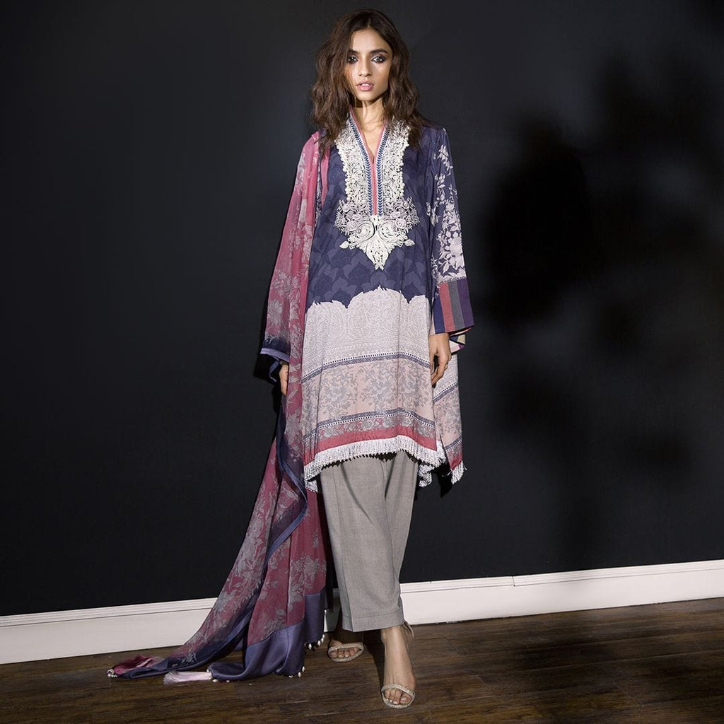 Sana Safinaz Muzlin Winter Collection 2018 – 7B