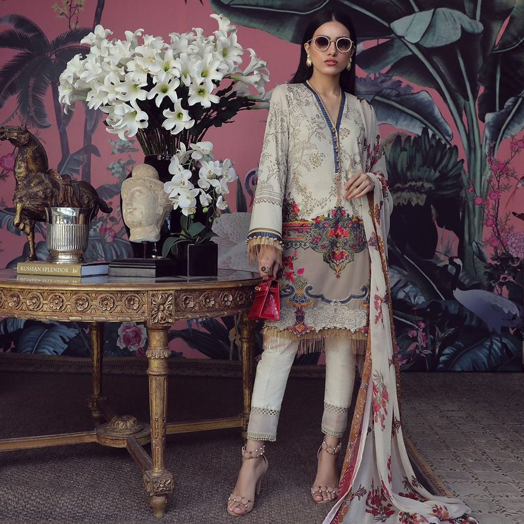 Sana Safinaz Muzlin Lawn Collection 2019 – 13A - Chinoi-soiree
