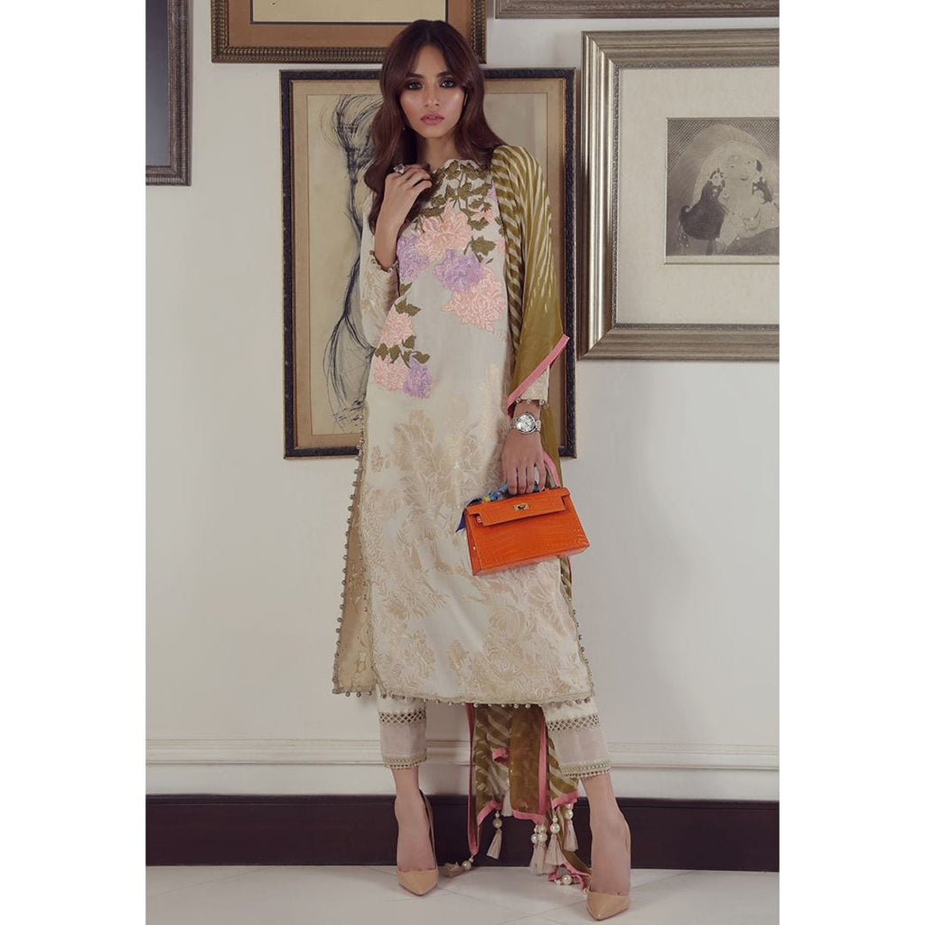 Sana Safinaz Muzlin Lawn Collection 2019 – 14B - Pergola