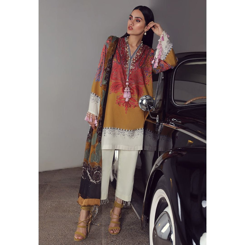 Sana Safinaz Muzlin Lawn Collection 2019 – 19B - Ivory
