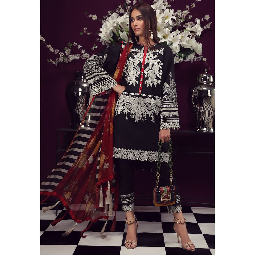 Sana Safinaz Muzlin Lawn Collection 2019 – 09A - French Heart