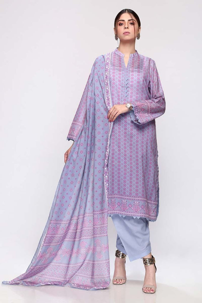 Gul Ahmed Summer 2020 – Basic Collection – 3PC Unstitched Lawn Suit CL-667 A