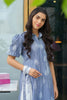 AlKaram MAK Spring/Summer 2020 – Two Piece Printed Denim Suit With Viscose Stole - MAK-A-001-20-Blue