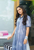 AlKaram MAK Spring/Summer 2020 – Two Piece Printed Denim Suit With Viscose Stole - MAK-A-001-20-Blue