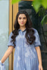 AlKaram MAK Spring/Summer 2020 – Two Piece Printed Denim Suit With Viscose Stole - MAK-A-001-20-Blue