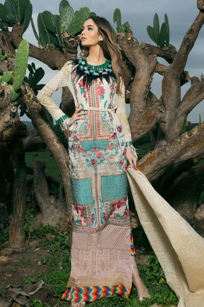Sana Safinaz Lawn Collection 2018 – 02B