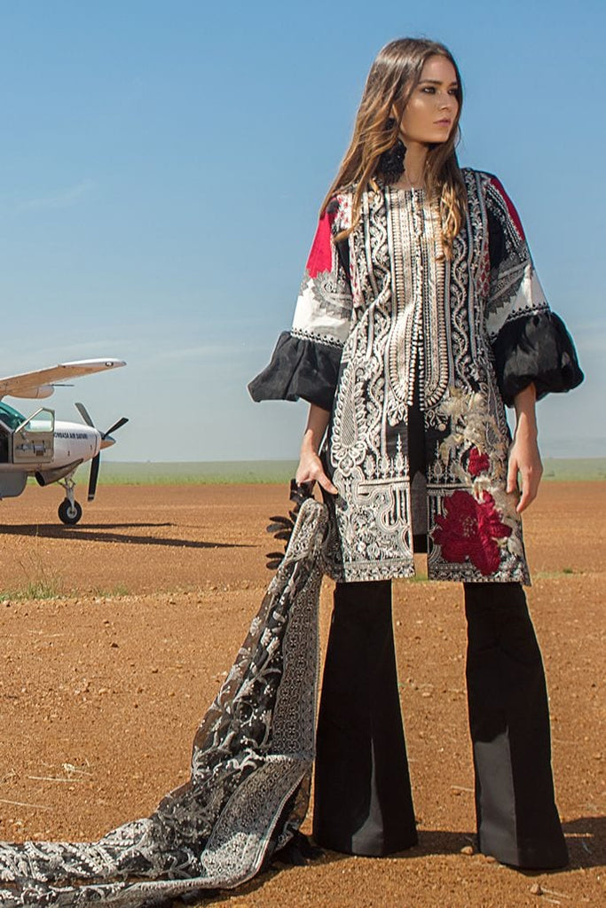Sana Safinaz Lawn Collection 2018 – 04A