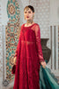 MARIA.B Luxury Chiffon Eid Collection 2022 – MPC-21-102-Cherry red with Shades of Teal