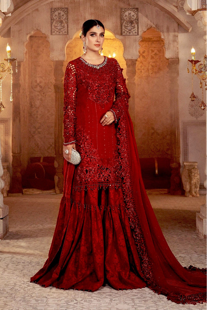 MARIA.B. MBroidered Wedding Collection – Ruby Red (BD-2305)
