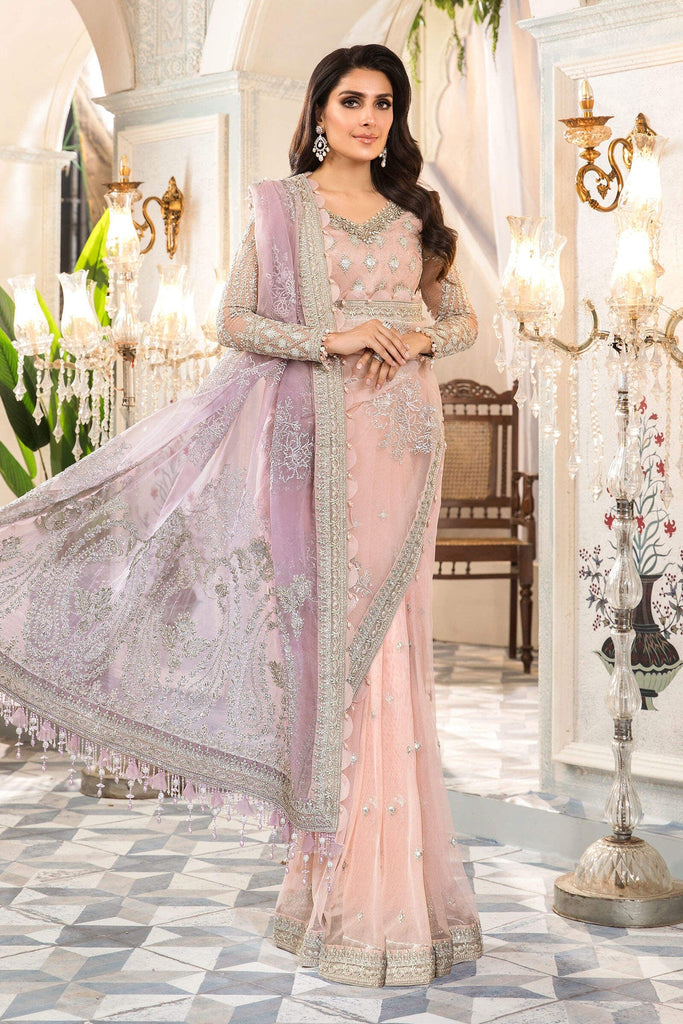MARIA.B. Mbroidered Heritage Edition 2022 – Rose Pink and Lilac (BD-2404)