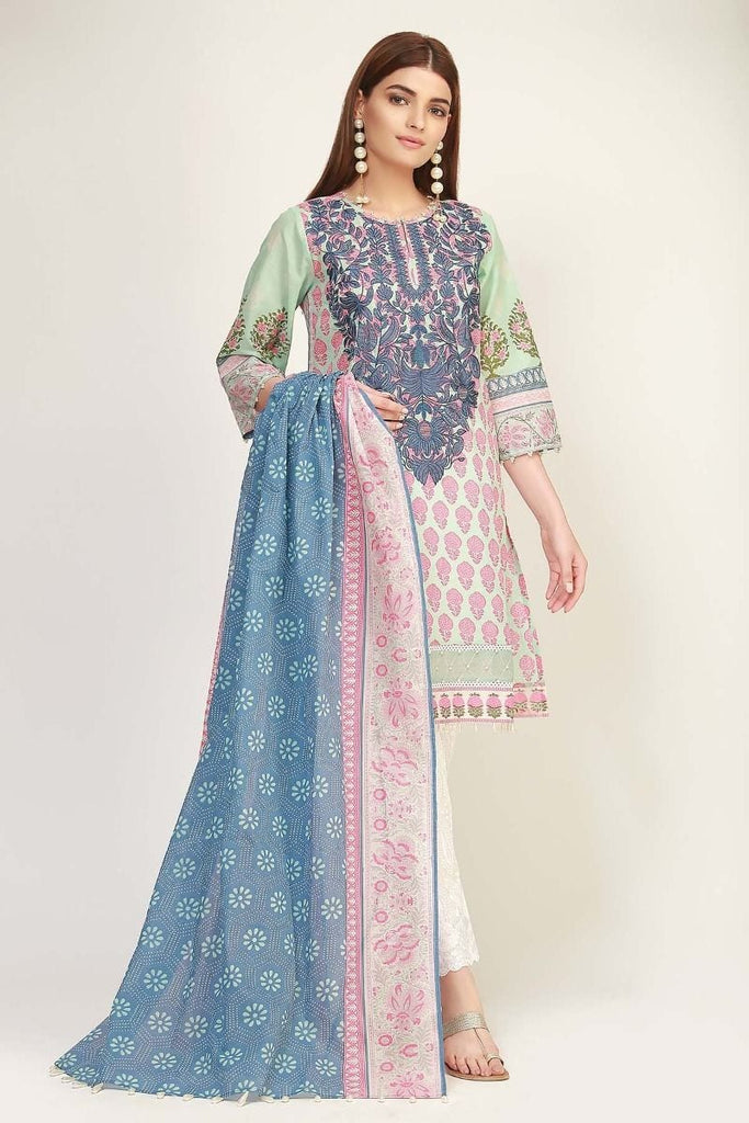 Khaadi The Tale of Spring Lawn Collection 2019 – MR19116 Green 2Pc
