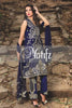 Motifz Embroidered Crinkle Chiffon Collection '16 – Navy Blue 1270 - YourLibaas
 - 1