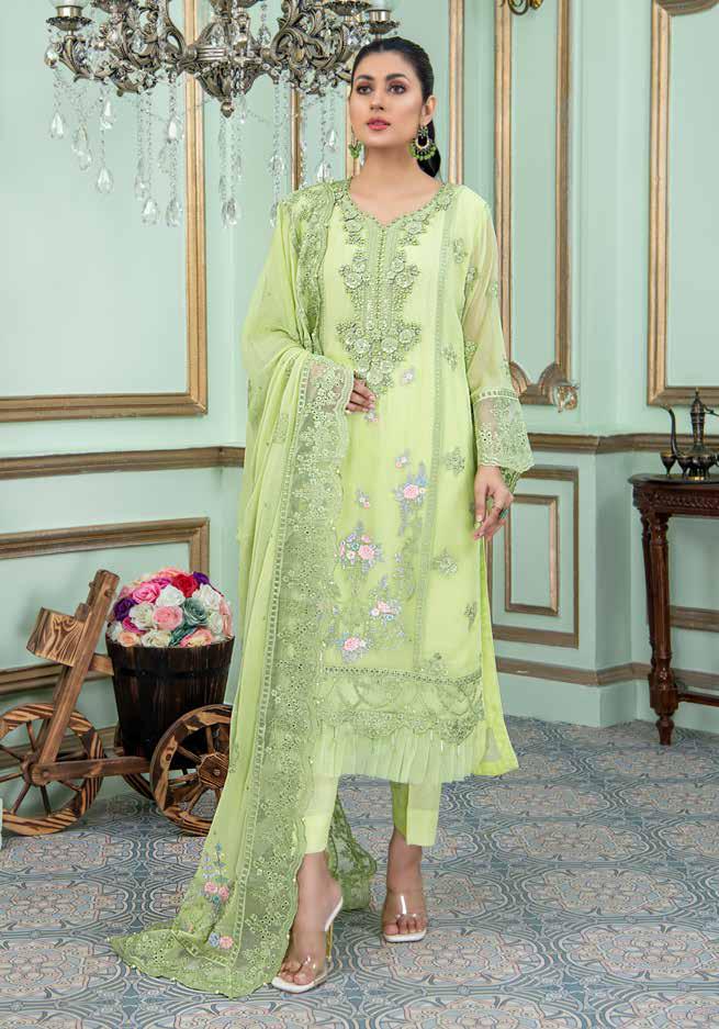 Noor's Banafsh Embroidered Chiffon Collection – D-5