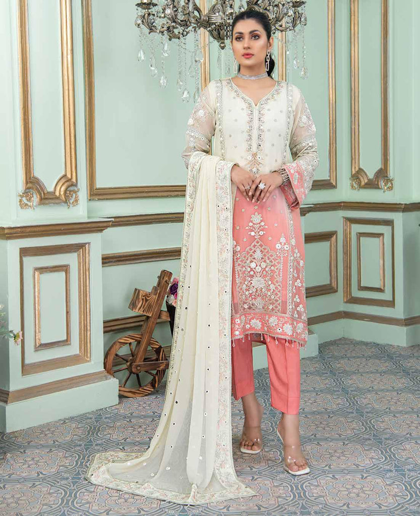 Noor's Banafsh Embroidered Chiffon Collection – D-6