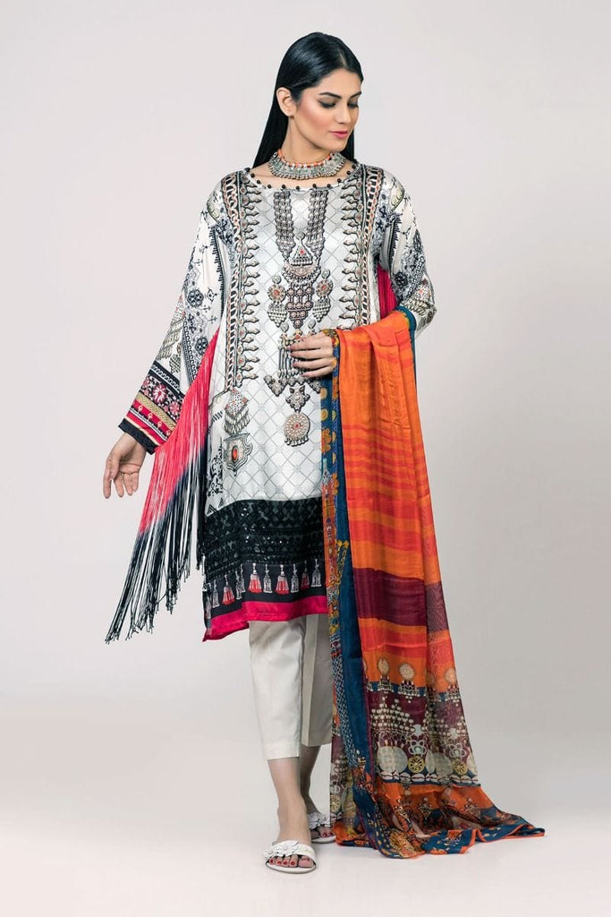 Khaadi The Tale of Spring Lawn Collection 2019 – PSD19102 Off White 2Pc