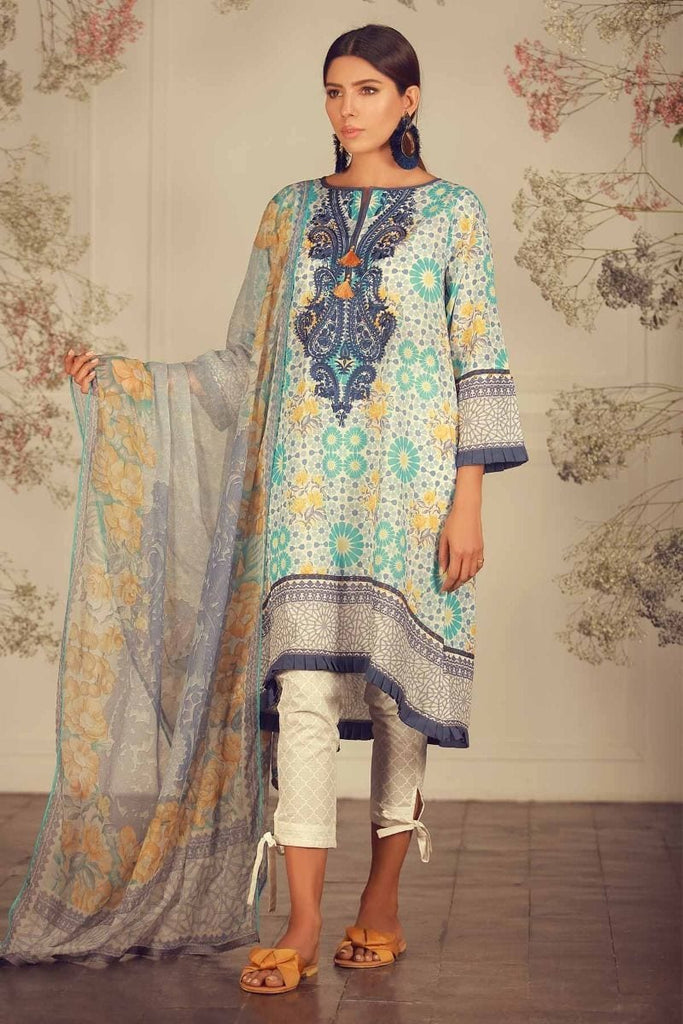 Khaadi Luxury Collection 2018 – R18205 Blue