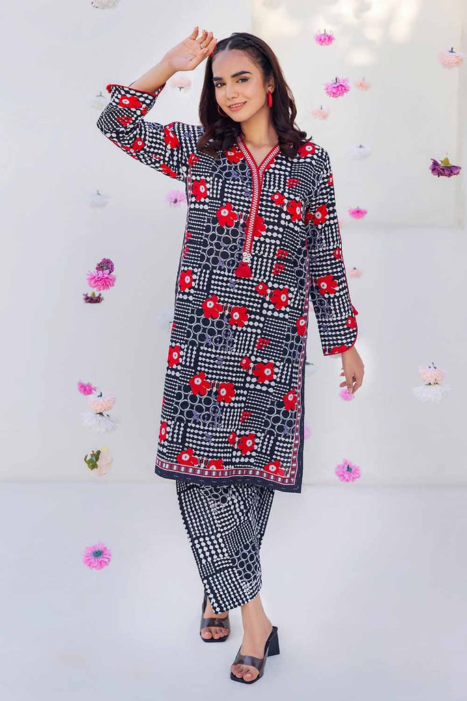 Gul Ahmed Pre-Fall 2023 – 2PC Printed Cambric Suit TCN-32001