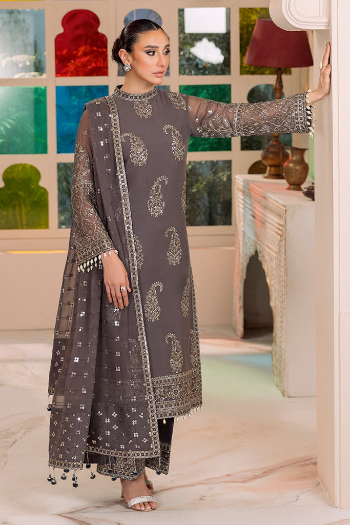 Alizeh Dua Stitched/Pret Luxury Formals – V01D06B- AMAYA ( GREY )