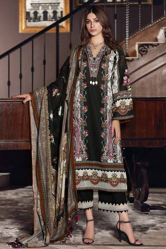 Gul Ahmed Cambric Collection 2019 – 3 PC Embroidered Cotton Net – CN-1