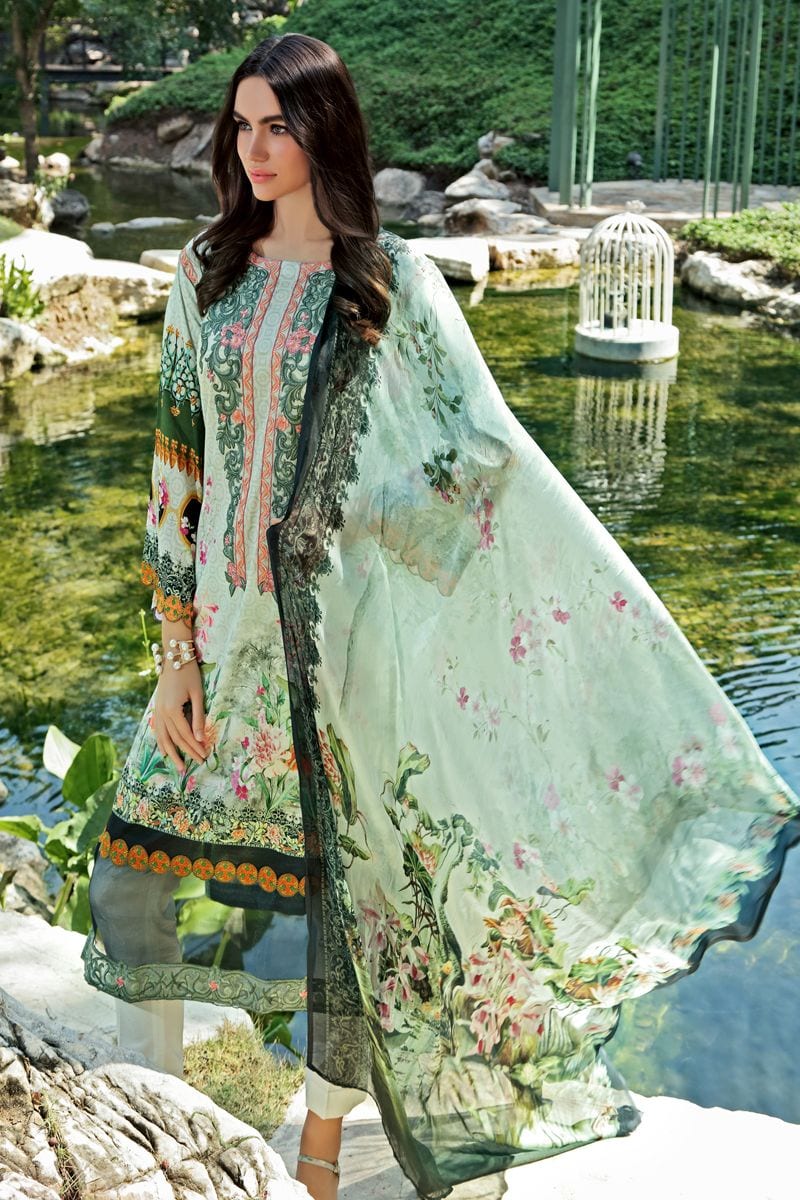 Silk dupatta sale lawn suits 2019