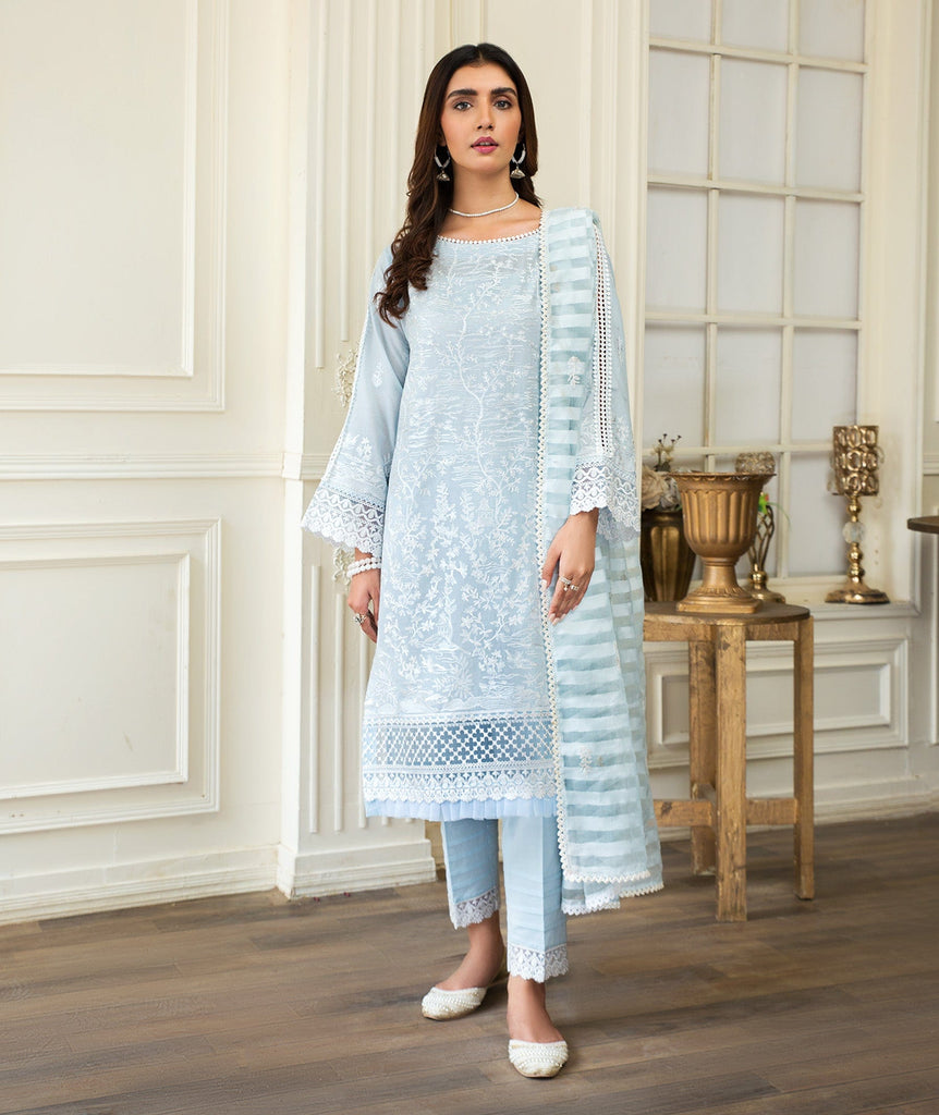 Zarif Festive Eid Lawn Collection – SKY LIGHT