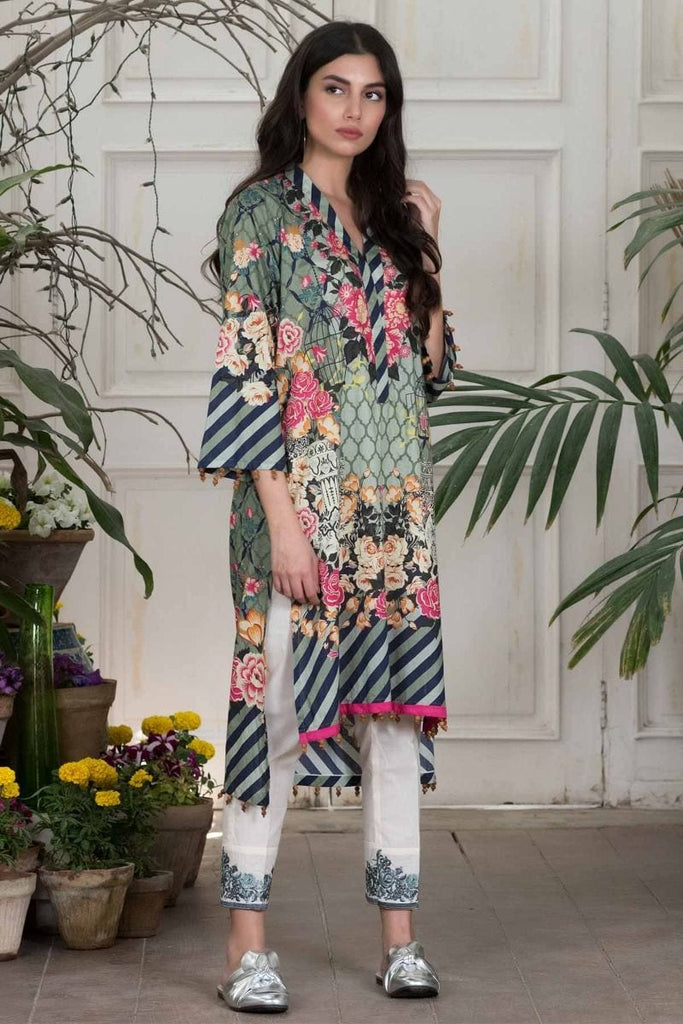 Khaadi Summer Lawn Collection 2018 Vol-2 – T18203 Green