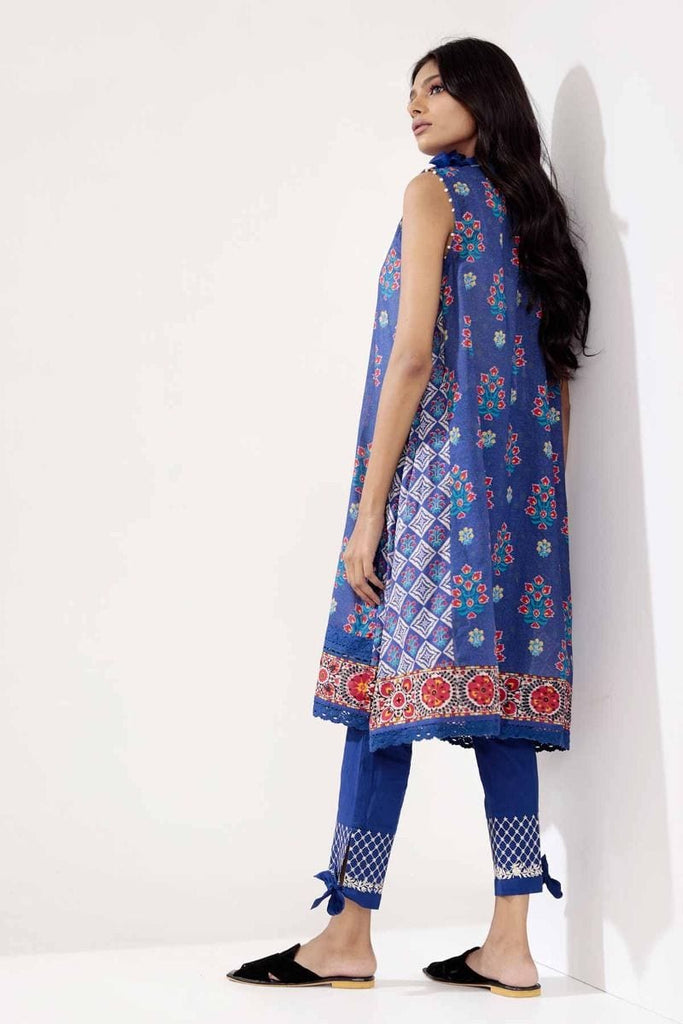Khaadi Mid Summer Lawn Collection 2018 – T18303 Blue 2Pc