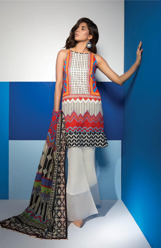 Sapphire Lawn Vol-3 Eid Edition 2017 – Tribal Trip B