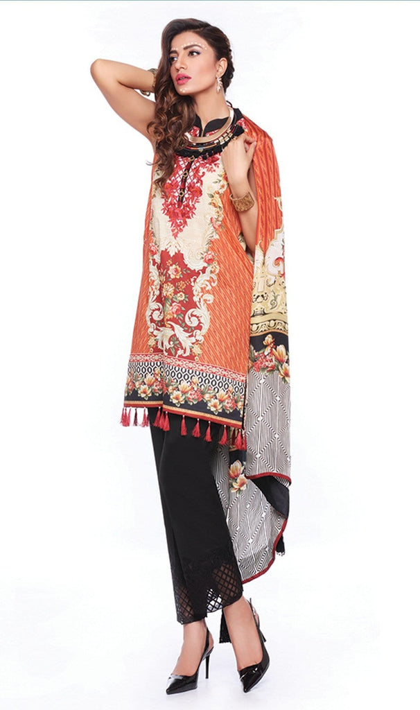 Sapphire Lawn Collection 2016 – Eid Edition –  Regal Ornate A - YourLibaas
 - 1