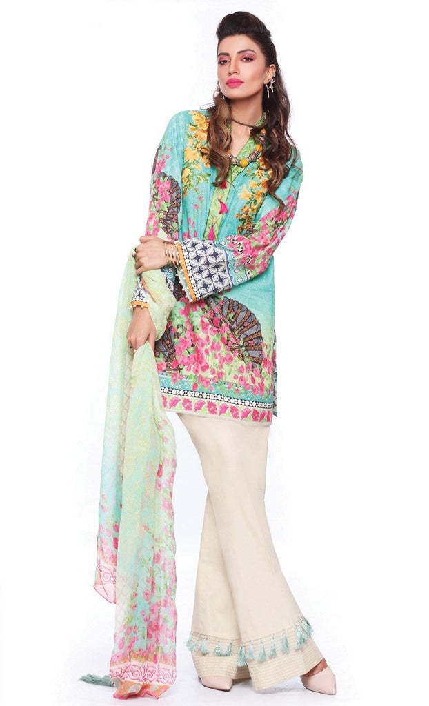 Sapphire Lawn Collection 2016 – Eid Edition –  Oriental Merriment A - YourLibaas
 - 1