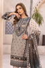 Gul Ahmed Monochrome Black & White – 3PC Unstitched Embroidered Lawn Suit with Organza Neckline B-32032