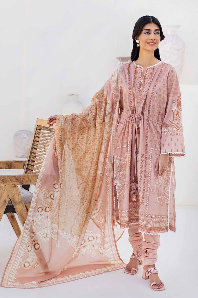 Gul Ahmed 2023 – 3PC Printed Cambric Suit with Lawn Dupatta CBN-32013