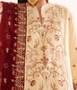 Zellbury Luxury Collection – Embroidered Shirt Shalwar Dupatta - Beige - Dobby Suit-0301 WULC23E30301