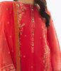 Zellbury Luxury Collection – Embroidered Shirt Shalwar Dupatta - Red - Organza Suit-0303 WULC23E30303