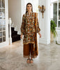 Zellbury Winter Collection  2023 – Embroidered Shirt Shalwar Dupatta - Brown - Viscose Suit - 0688 - WUW23E30688