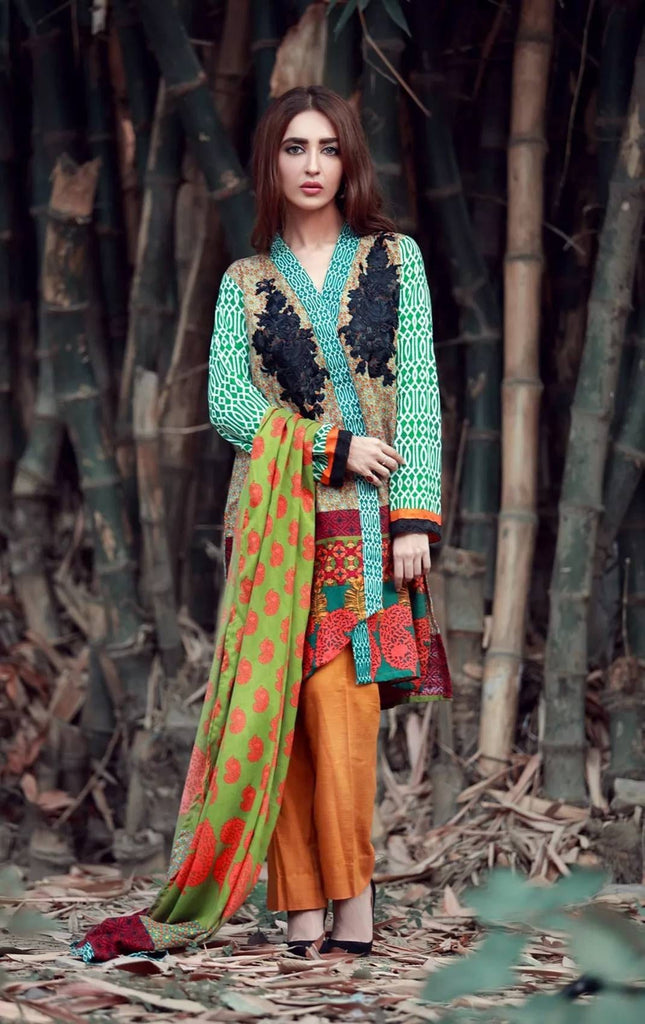 La Moderno by Lala - Embroidered Khaddar Wool Shawl Collection – 03B - YourLibaas
 - 1