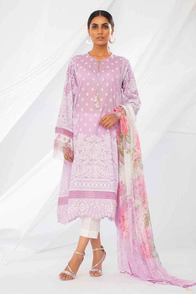 Khaadi Mid Summer Lawn Collection 2018 – Y18301 Purple 2Pc