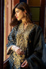 Zellbury Luxury Collection – Embroidered Shirt Shalwar Dupatta - Pitch Black - Zari Jacquard Suit ZWULCE322021