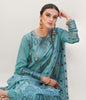 Zellbury Luxury Collection – Embroidered Shirt Shalwar Dupatta - Green - Lawn Suit WULC22E30366