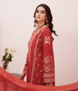 Zellbury Luxury Collection – Embroidered Shirt Shalwar Dupatta - Orange - Lawn Suit WULC22E30350