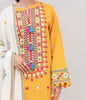 Zellbury Winter Collection  2023 – Embroidered Shirt Shalwar Shawl - Golden Yellow - Khaddar Suit - 0088 - WUW22E30088